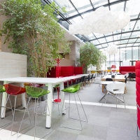 EVERGREEN à Montrouge:Les différentes salles pour déjeuner de l'espace Forum